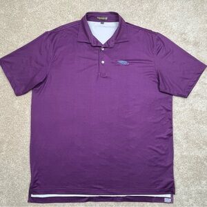 Peter Millar Polo Adult Large Purple Summer Comfort Golf Shirt Preppy Men